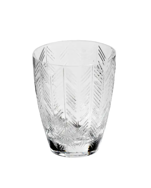 Zig Zag transparente water glass