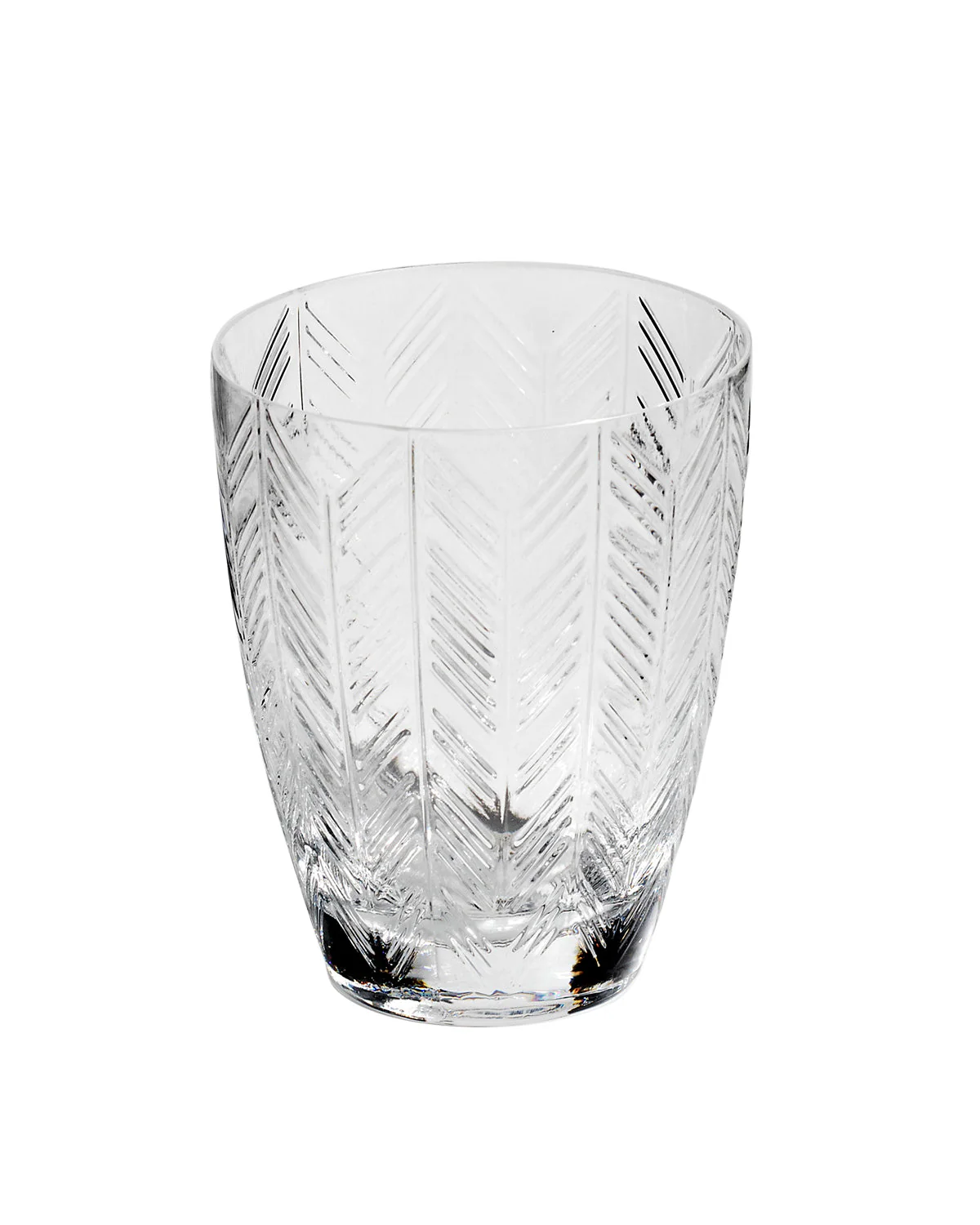 Zig Zag transparente water glass