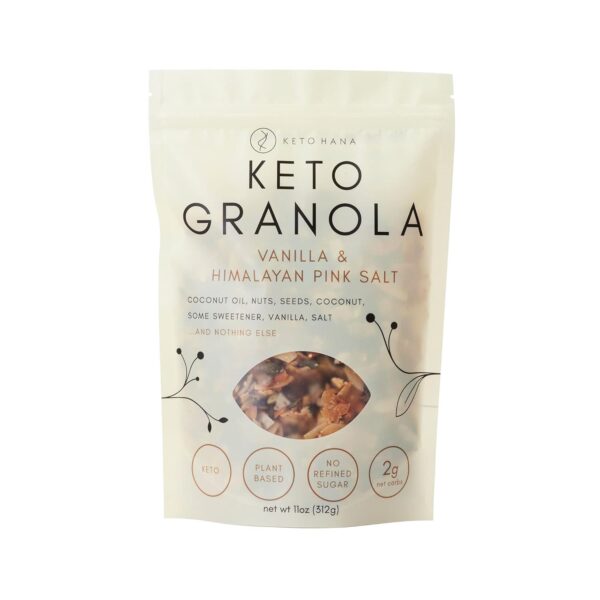 Vanilla & himalaya pink salt ketop granola 300g