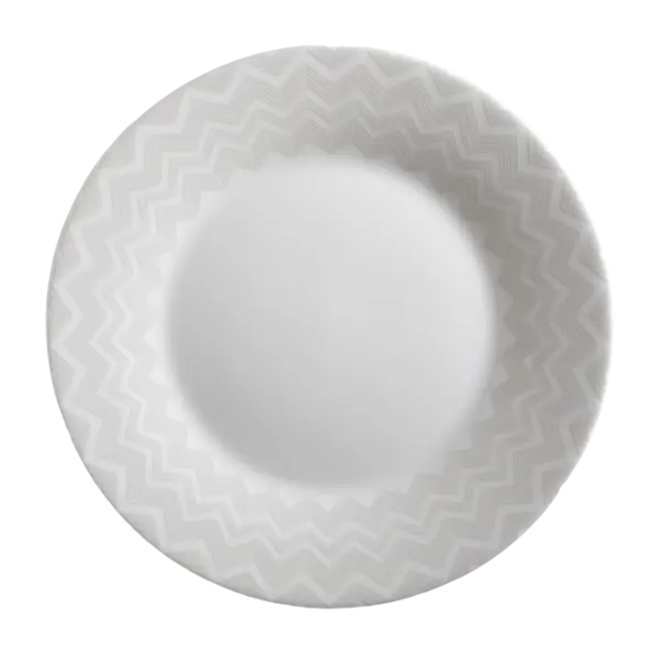 Zig Zag white dessert plate ø21,5