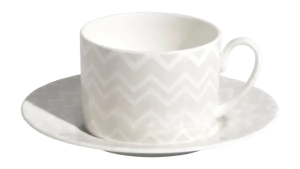 Zig Zag white luxury box set 2 pcs tea