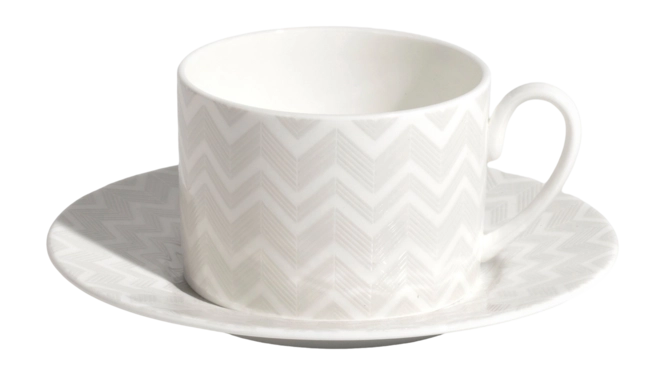 Zig Zag white luxury box set 2 pcs tea