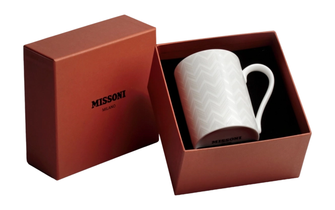 Zig Zag white luxury box set mug - Bilde 2