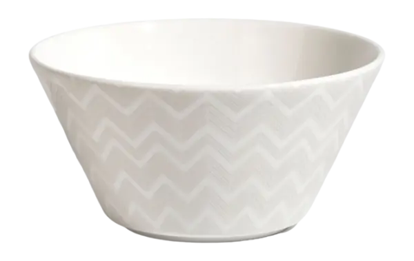 Zig Zag White FRUIT BOWL