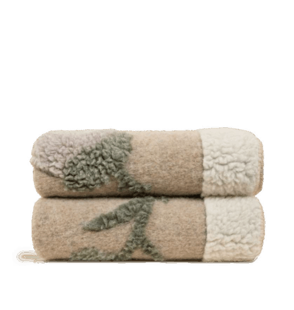 Fane white boiled wool 150x190