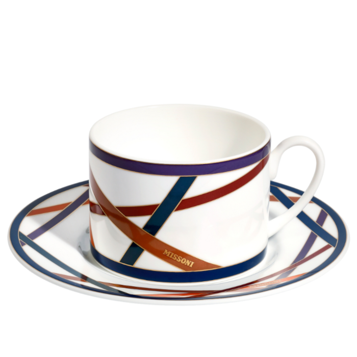 NASTRI TEA CUP & SAUCER CYLINDRIC SHAPE 0,2 L