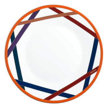 NASTRI DINNER PLATE BURGUNDY Ø27.5 CM