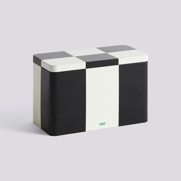 Tin container model M black off-white