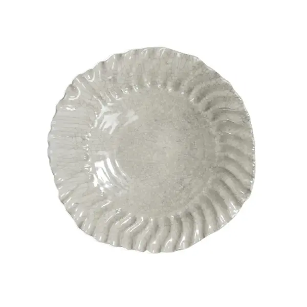 Deep plate L dashi quartz craquele