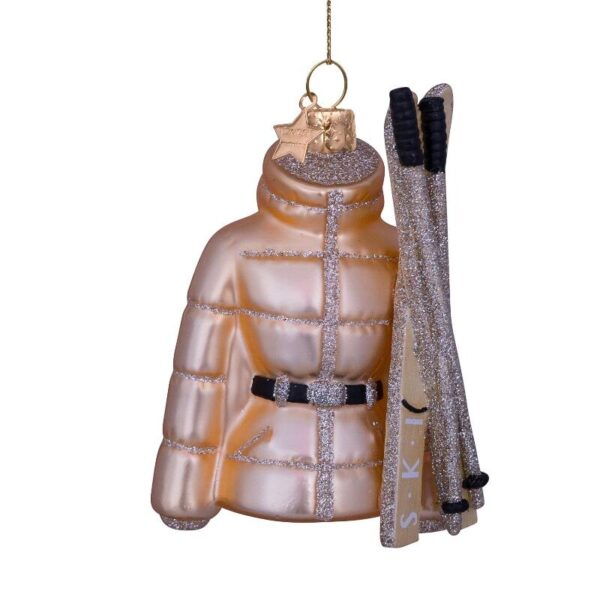Ornament glass gold ski jacket