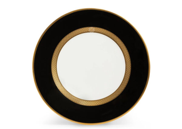 Python black piatto frutta/dessert plate