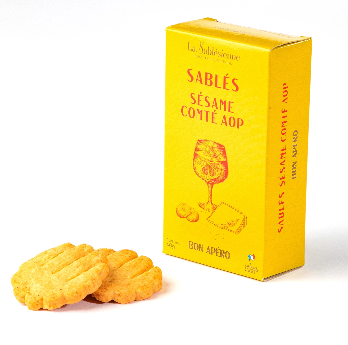 Comte- og sesamshortbread
