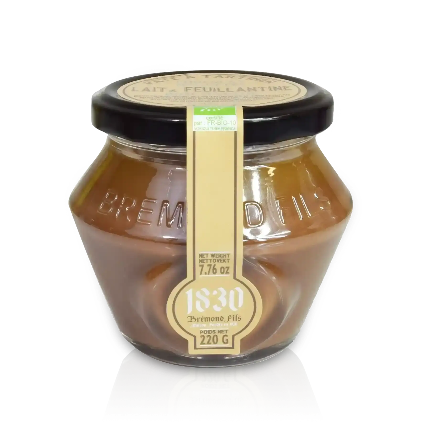 Økologisk hasselnøttkrem med sprø feuillantine flak