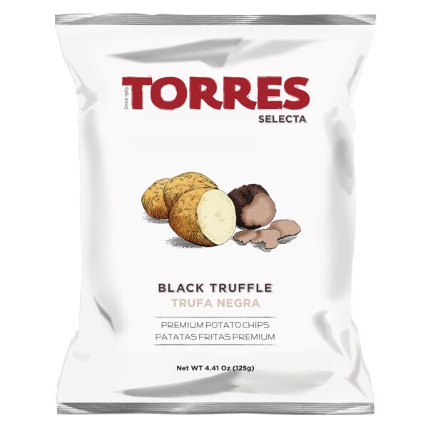 Torres chips sort trøffel 125g