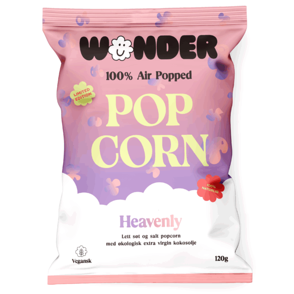 Wonder popcorn heavenly søt og salt 120 g