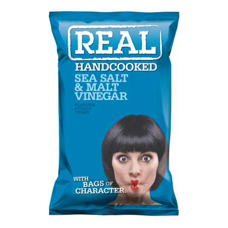 Real crisps salt & vinegar 35 g