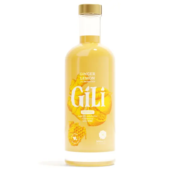 Ginger lemon honey and probiotics elixir 500 ml