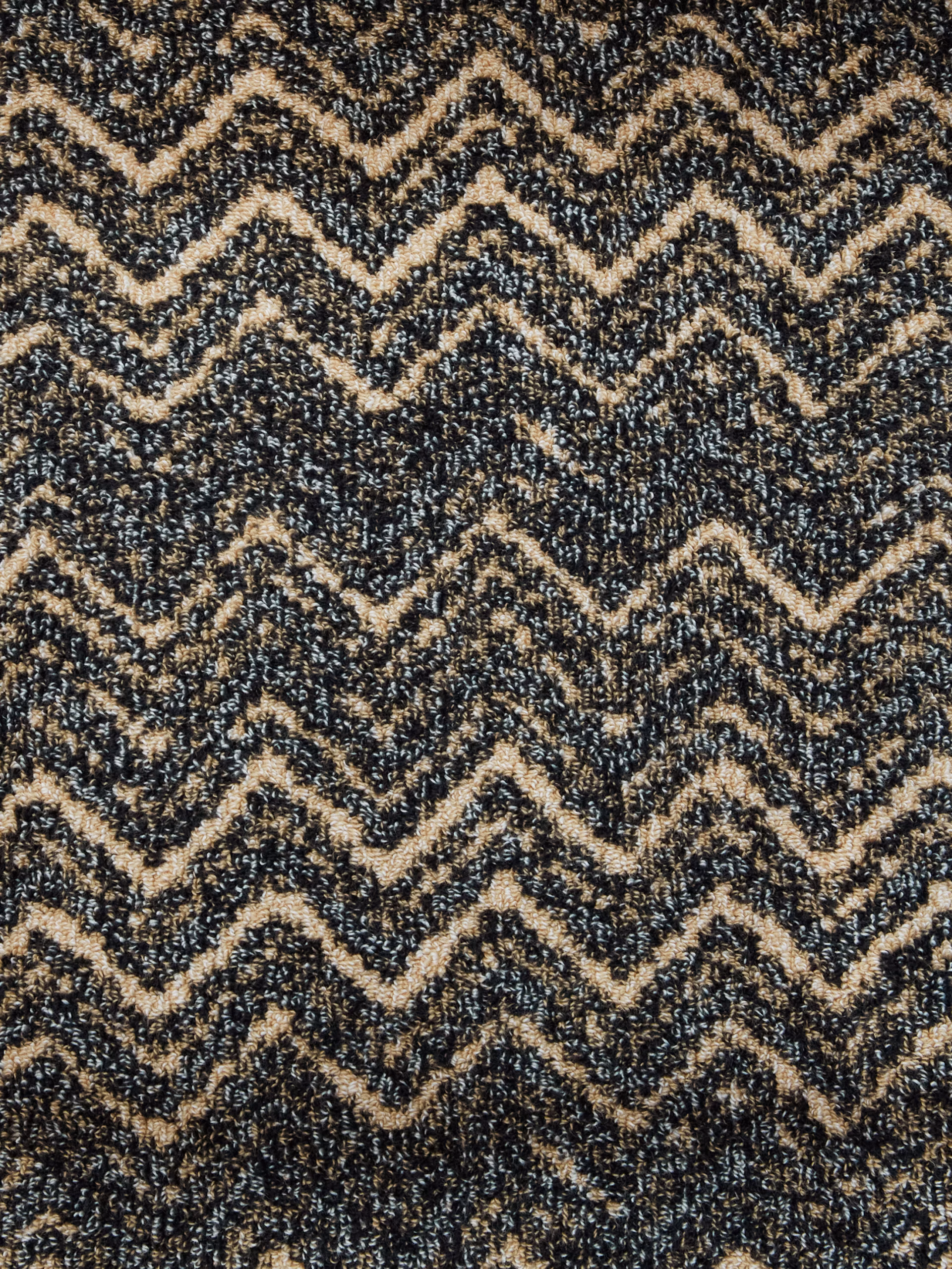 Azul bomullsfrotté chevron-badekåpe - Bilde 3