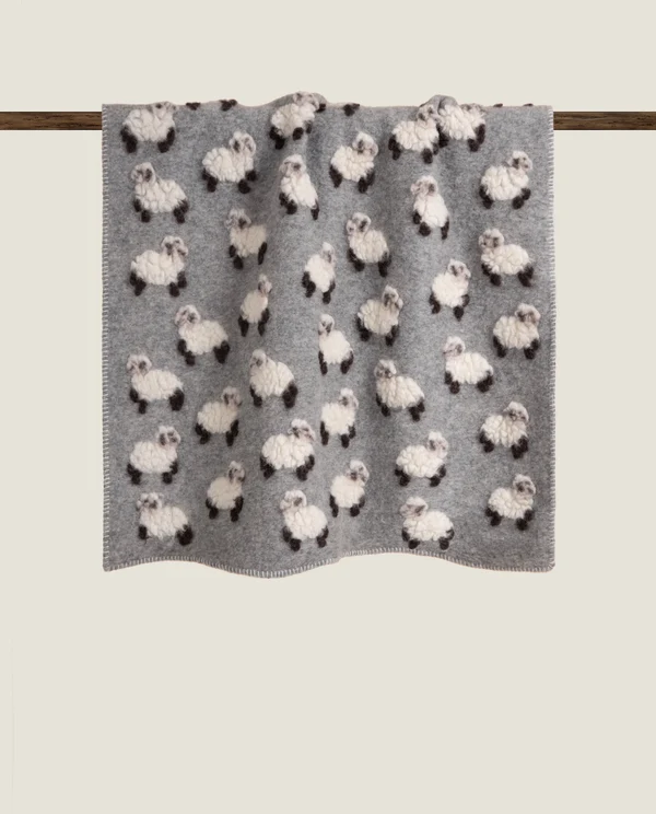 Pecorella grigia boiled wool 75x100cm