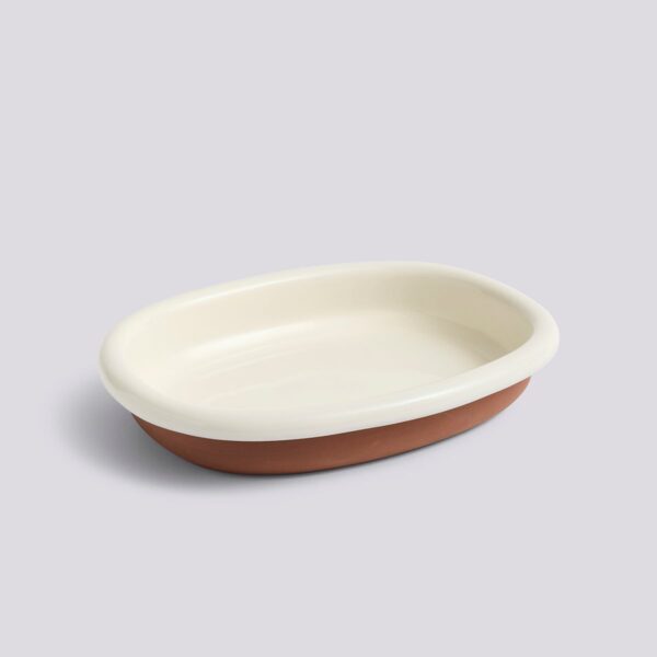 Barro oval dish large off-white